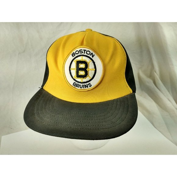 BOSTON BRUINS Cap Trucker Hat Snapback Baseball Vintage retro 80s Made USA - Picture 2 of 10